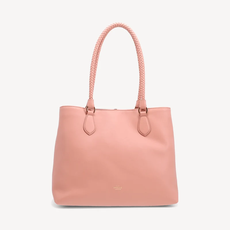 Malibu Handtasche - Dunkelrosa (Poliertes Messing)