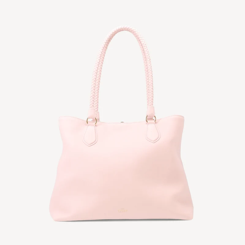 Malibu Handtasche - Rosa Kalbsleder (Poliertes Messing)