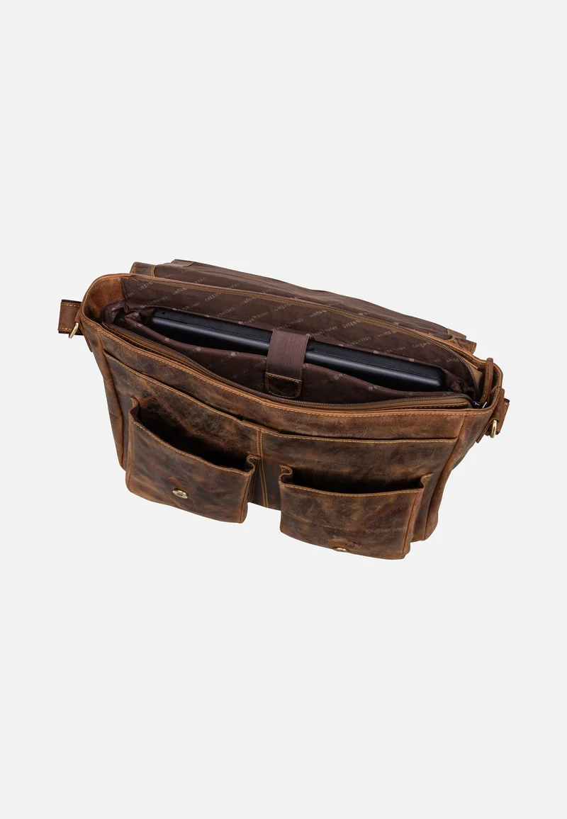 Vintage 1541 Revolver Bag XL Sattelbraun - Messenger Bag