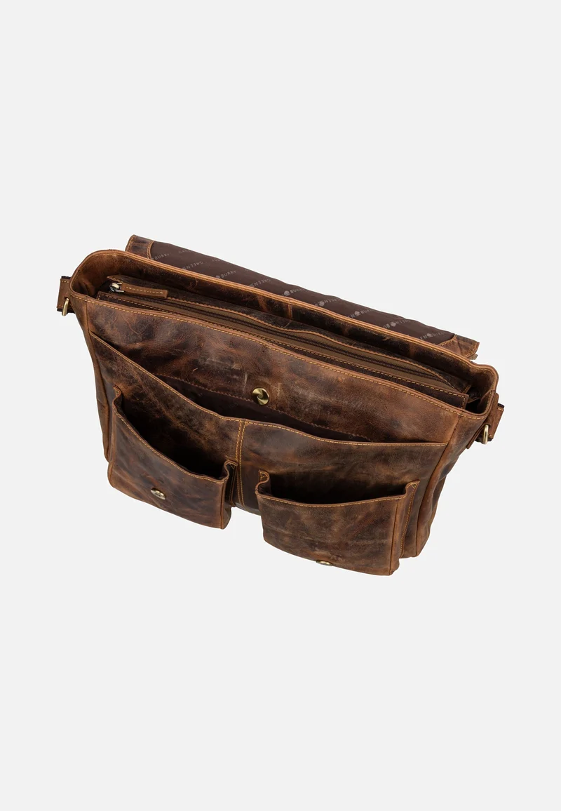 Vintage 1541 Revolver Bag XL Sattelbraun - Messenger Bag