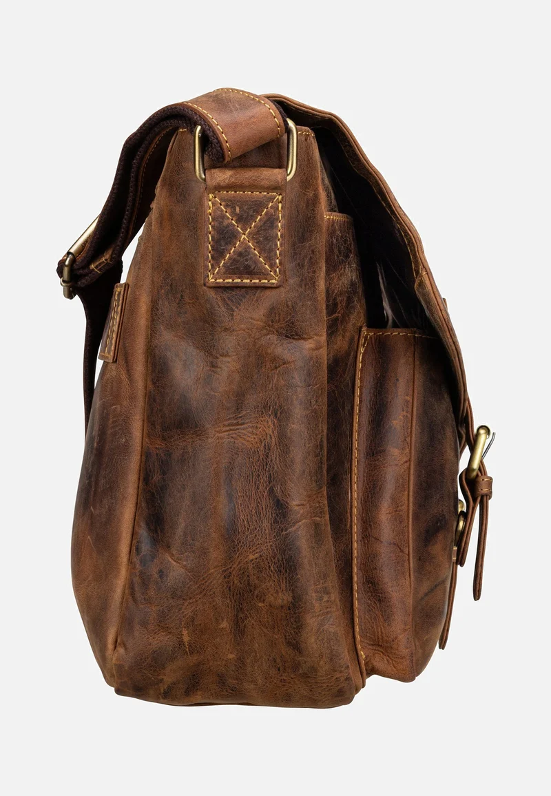 Vintage 1541 Revolver Bag XL Sattelbraun - Messenger Bag