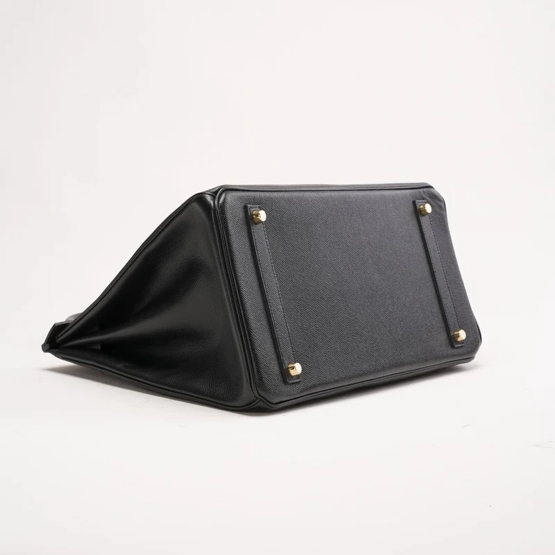 Hermès Birkin 35 Q Square Epsom Leder Schwarz 2013