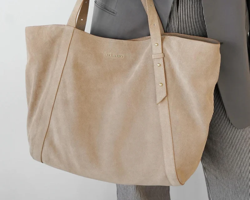 Hey Marly Shoppertasche Pretty Wonder Suede L - Sand