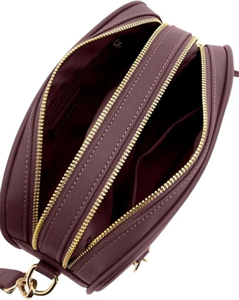 Seidenfelt Handtasche Nelma Camera Bag deep red