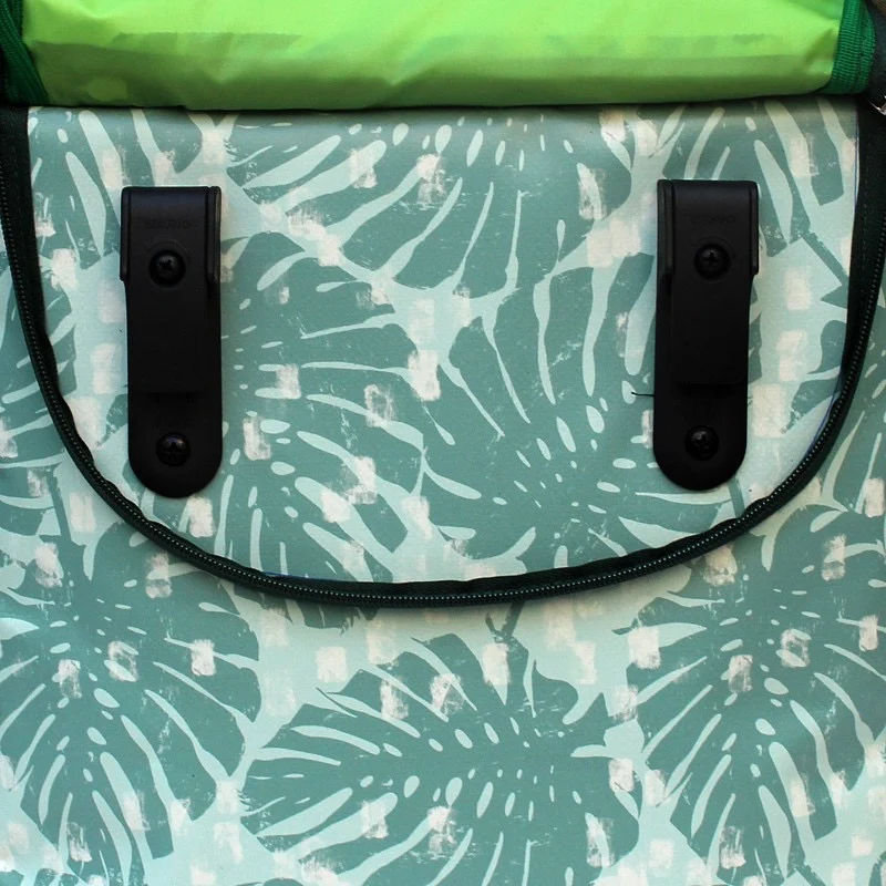 IKURI Fahrradtasche Monstera – einseitig, wasserdicht, 13–21 l, handgefertigt