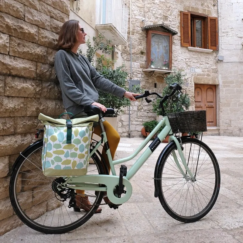 IKURI Fahrradtasche Bosque – einseitig, wasserdicht, 13–21 l, handgefertigt