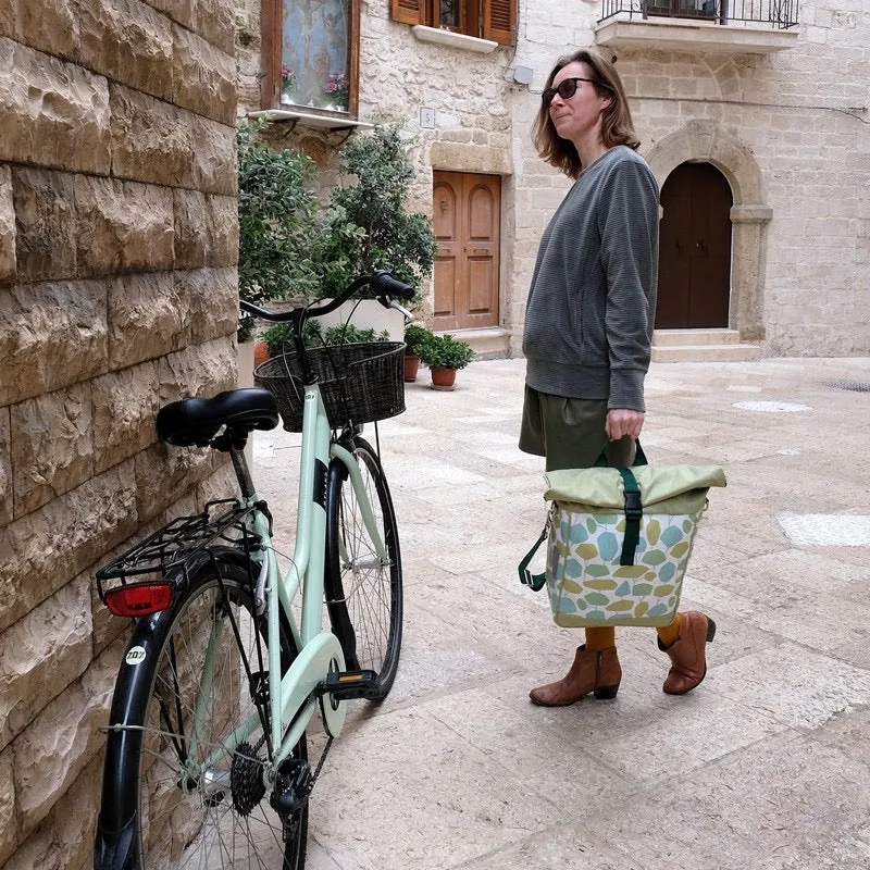 IKURI Fahrradtasche Bosque – einseitig, wasserdicht, 13–21 l, handgefertigt