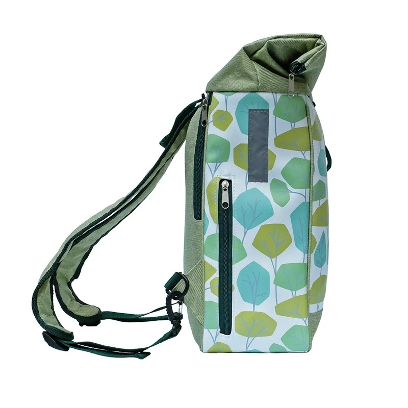 IKURI Kombi Fahrradtasche Rucksack Bosque – wasserdicht, 13–21 l, handgefertigt