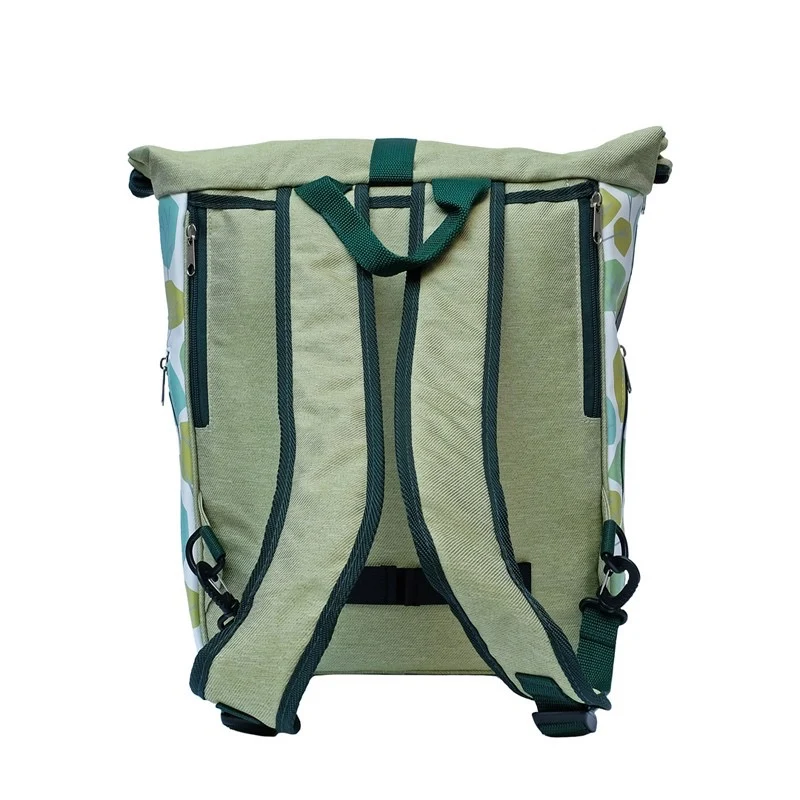 IKURI Kombi Fahrradtasche Rucksack Bosque – wasserdicht, 13–21 l, handgefertigt