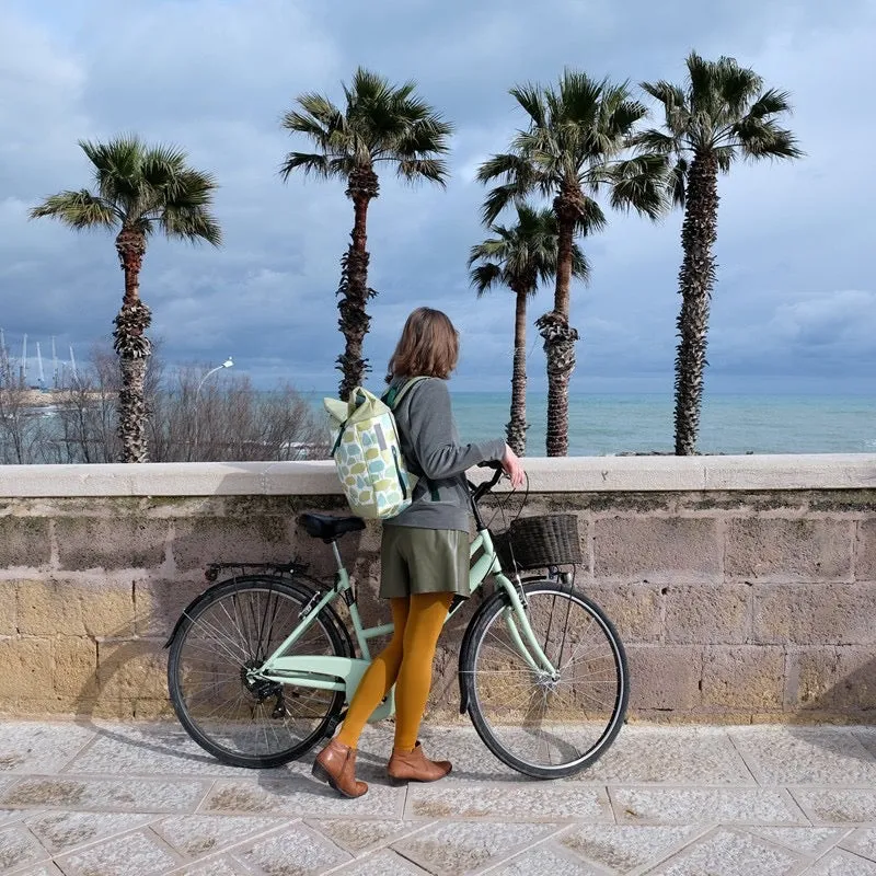 IKURI Kombi Fahrradtasche Rucksack Bosque – wasserdicht, 13–21 l, handgefertigt