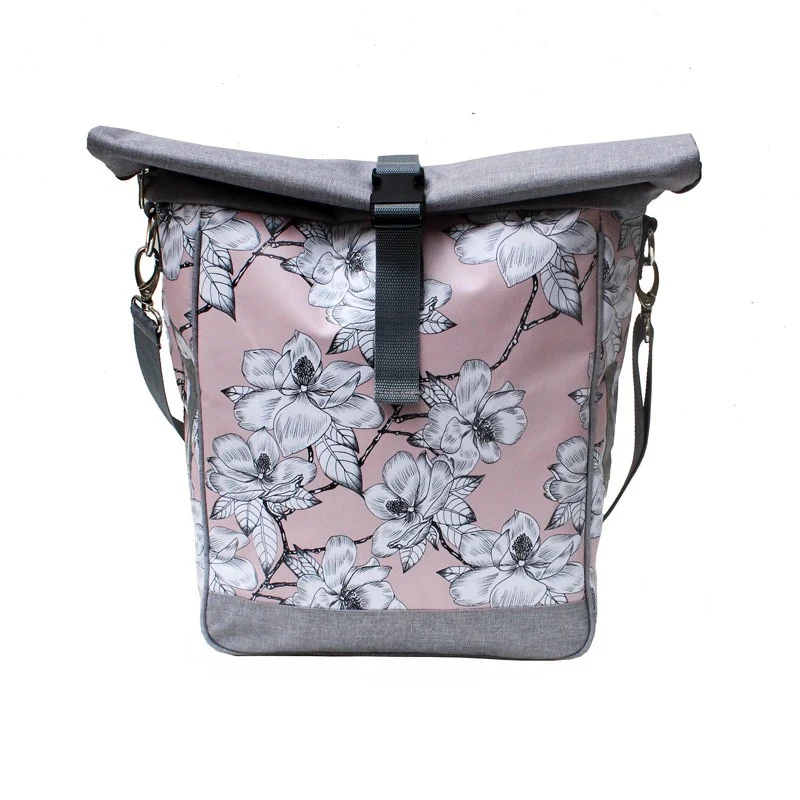 IKURI Fahrradtasche Magnolia – einseitig, wasserdicht, 13–21 l, handgefertigt