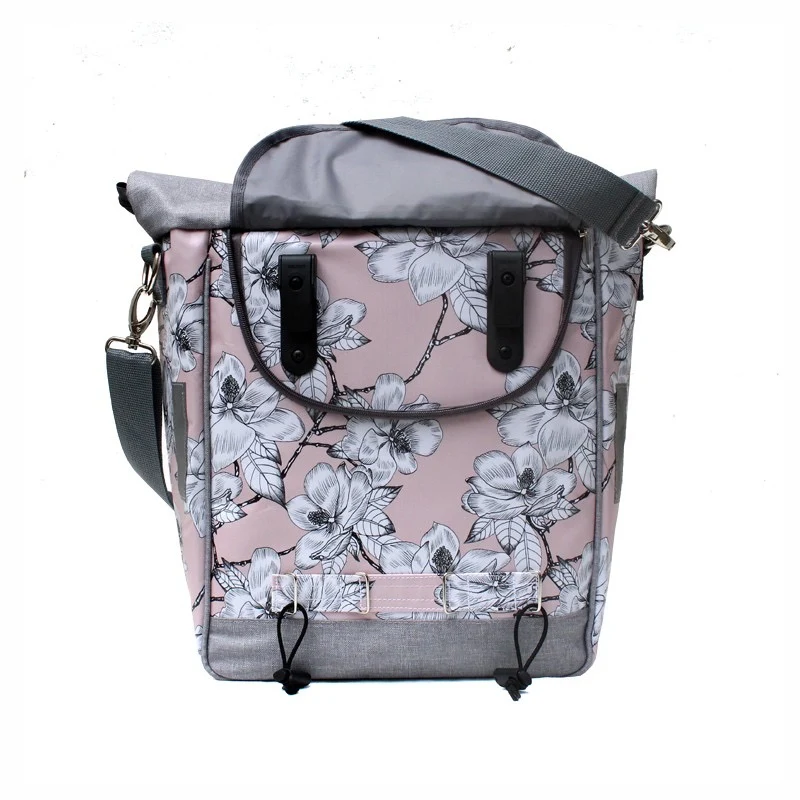IKURI Fahrradtasche Magnolia – einseitig, wasserdicht, 13–21 l, handgefertigt