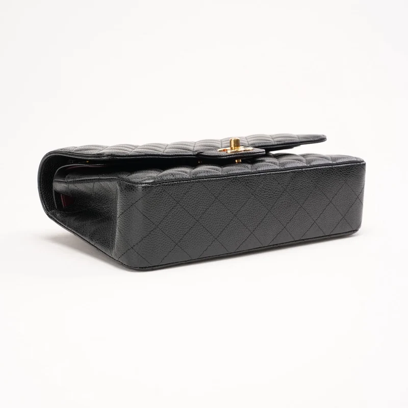 Chanel Classic Double Flap Bag Medium Caviar Black 2020