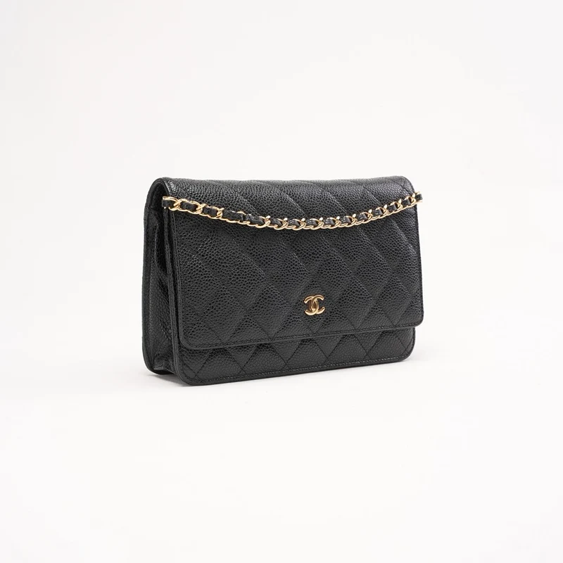 Chanel Classic Wallet on Chain Woc in Black Caviar 2014