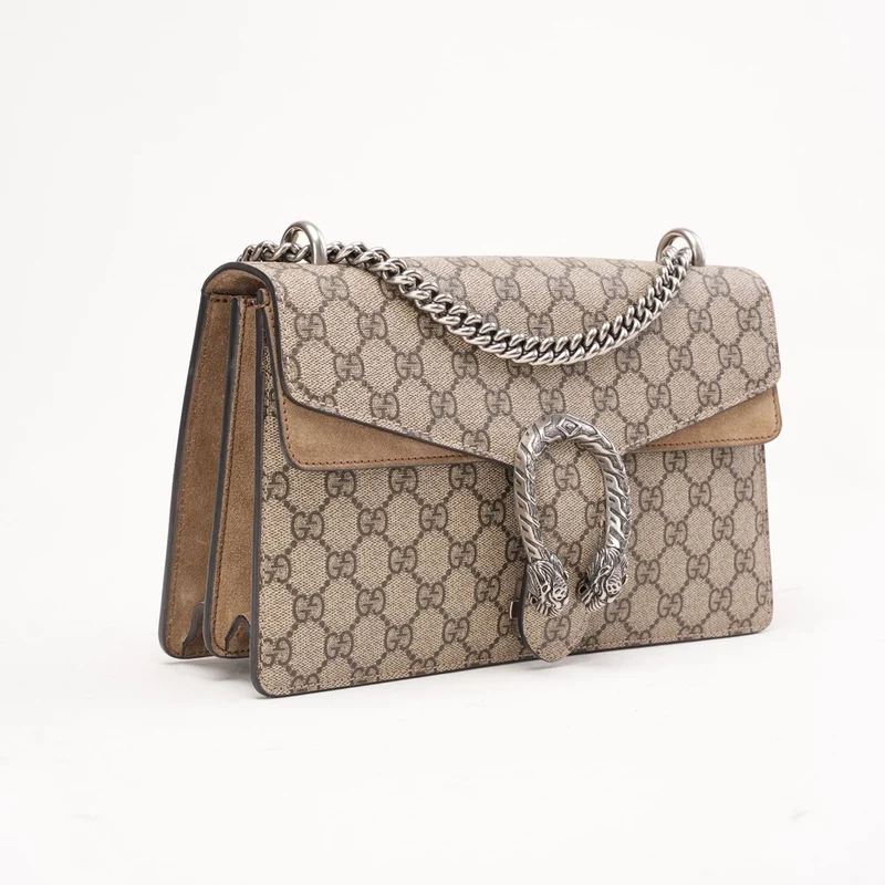 Gucci GG Supreme Dionysus Klein Beige Braun
