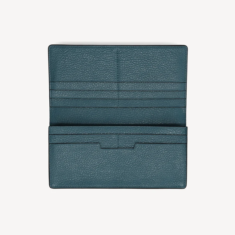 Geldbörse aus Eidechsenleder - Blau