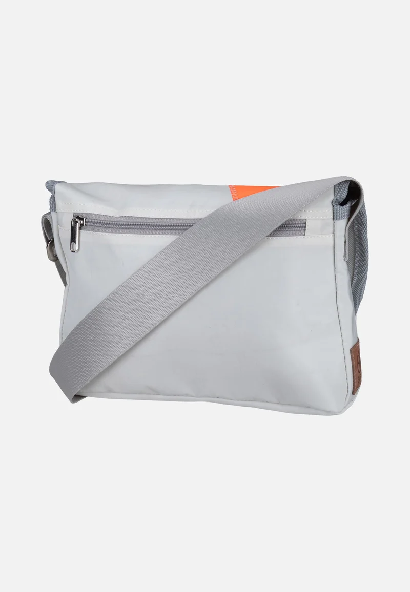 Perle Weiss/Sand/Zahl Orange - Messenger Bag