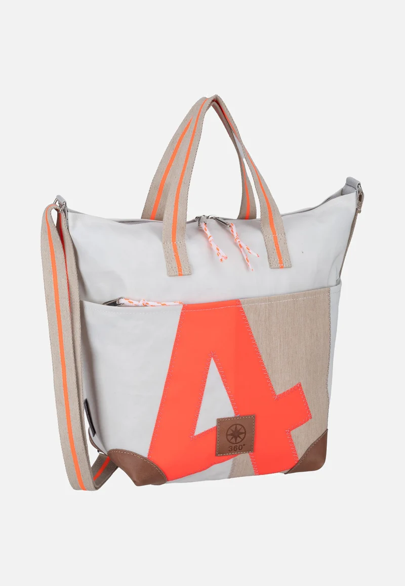 Deern Mini Weiss/Sand/Zahl Orange - Tote Bag