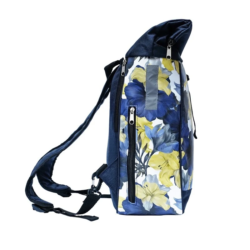 IKURI Kombi Fahrradtasche Rucksack Azucena – wasserdicht, 13–21 l, handgefertigt