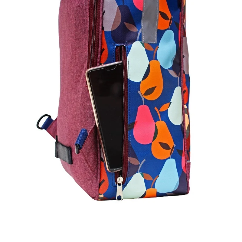 IKURI Kombi Fahrradtasche Rucksack Peras Blau – wasserdicht, 13–21 l, handgefertigt