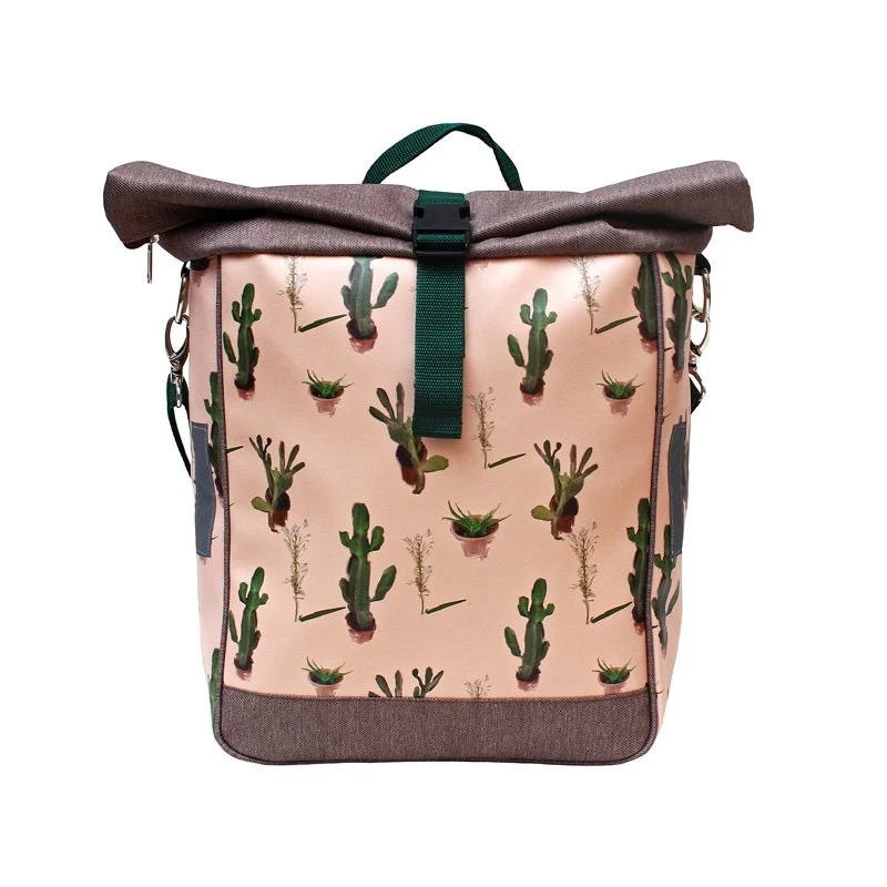 IKURI Fahrradtasche Cactus – einseitig, wasserdicht, 13–21 l, handgefertigt