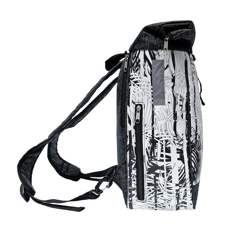 IKURI Kombi Fahrradtasche Rucksack Palmeras – wasserdicht, 15 l, handgefertigt