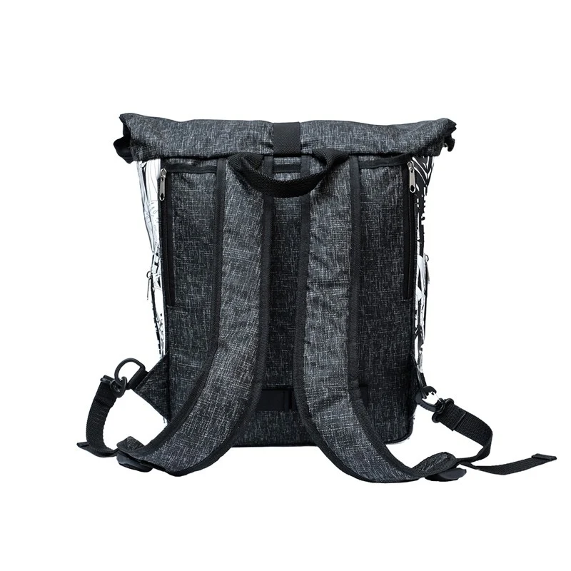 IKURI Kombi Fahrradtasche Rucksack Palmeras – wasserdicht, 15 l, handgefertigt