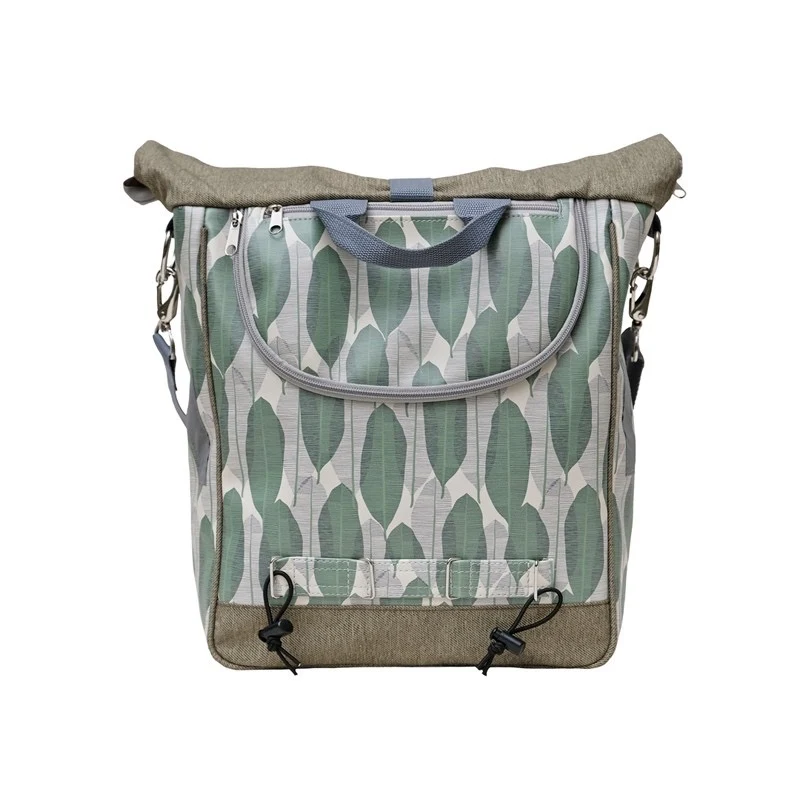 IKURI Fahrradtasche Banana Leafs – einseitig, wasserdicht, 13–21 l, handgefertigt