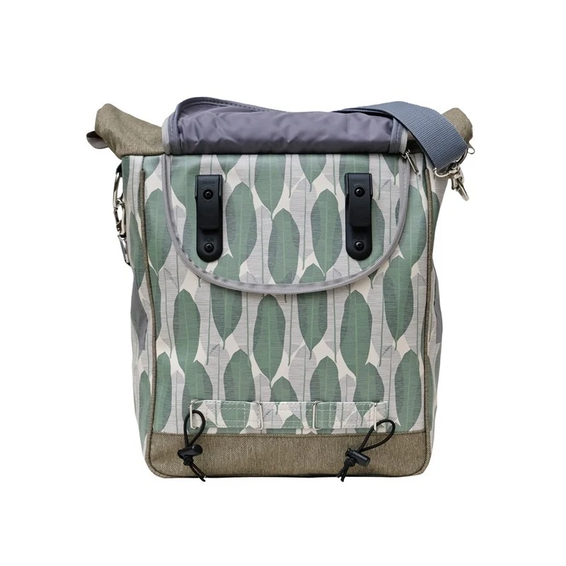 IKURI Fahrradtasche Banana Leafs – einseitig, wasserdicht, 13–21 l, handgefertigt