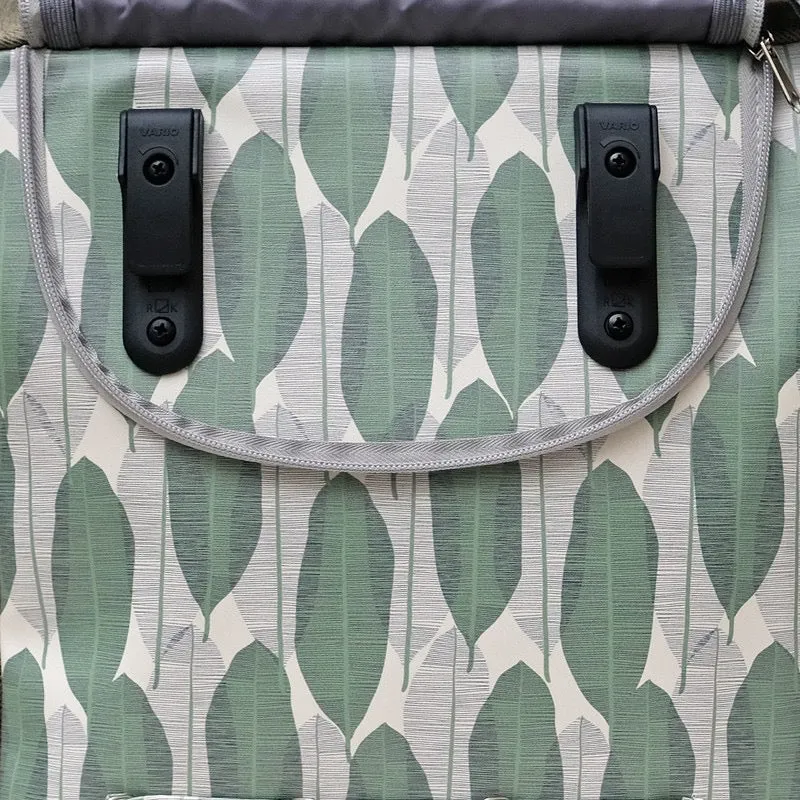 IKURI Fahrradtasche Banana Leafs – einseitig, wasserdicht, 13–21 l, handgefertigt