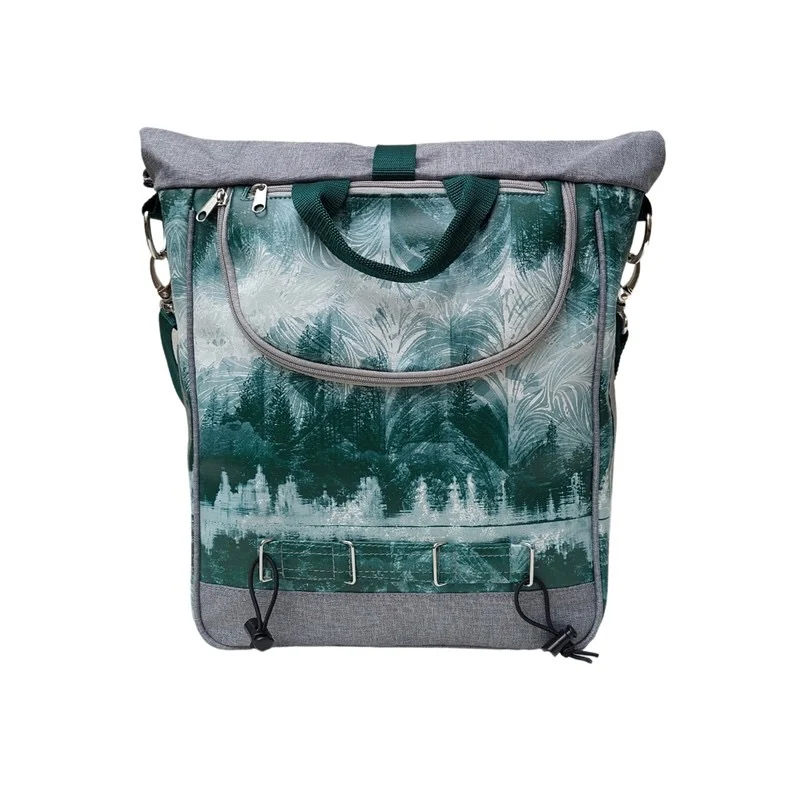 IKURI Fahrradtasche Pinos – einseitig, wasserdicht, 13–21 l, handgefertigt