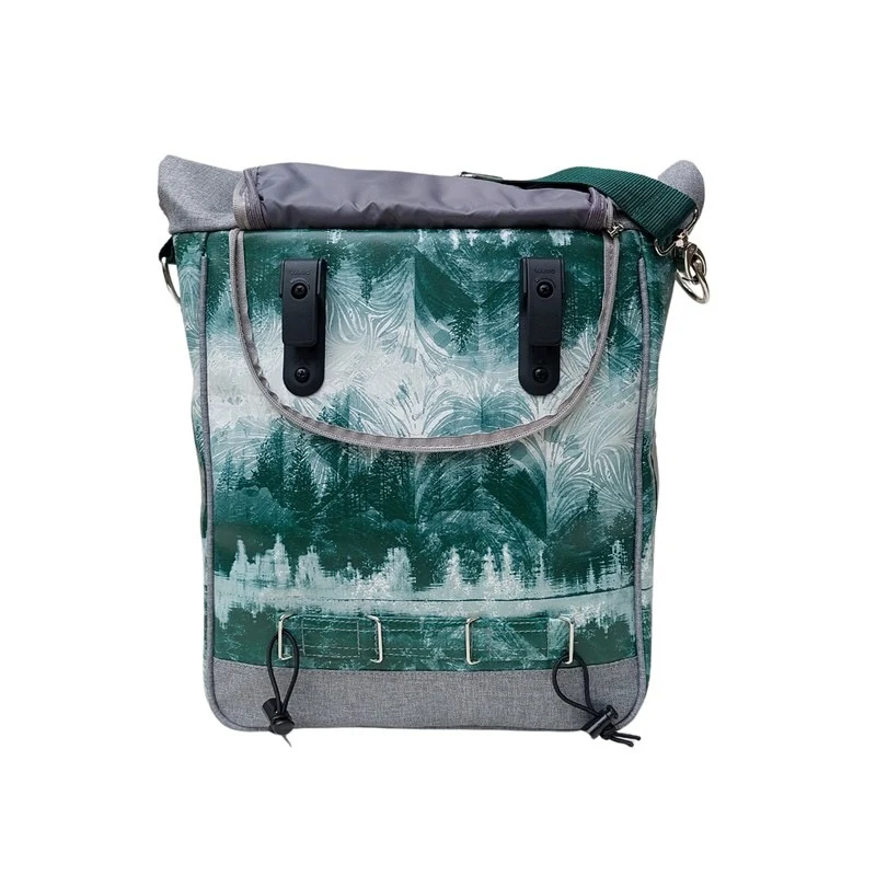 IKURI Fahrradtasche Pinos – einseitig, wasserdicht, 13–21 l, handgefertigt