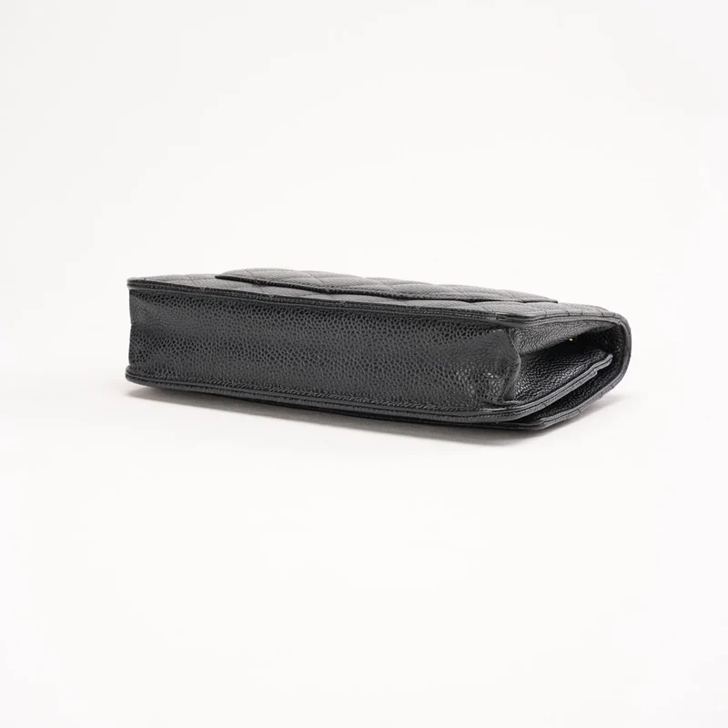 Chanel Classic Wallet on Chain Woc in Black Caviar 2017