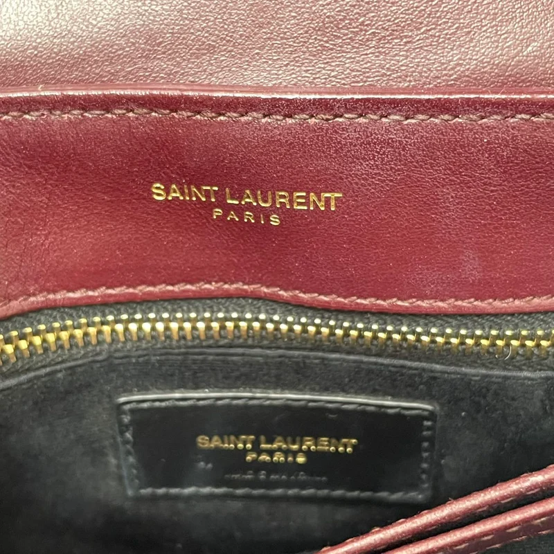 Saint Laurent Matelassé Toy Loulou Lammfell Burgund 2020