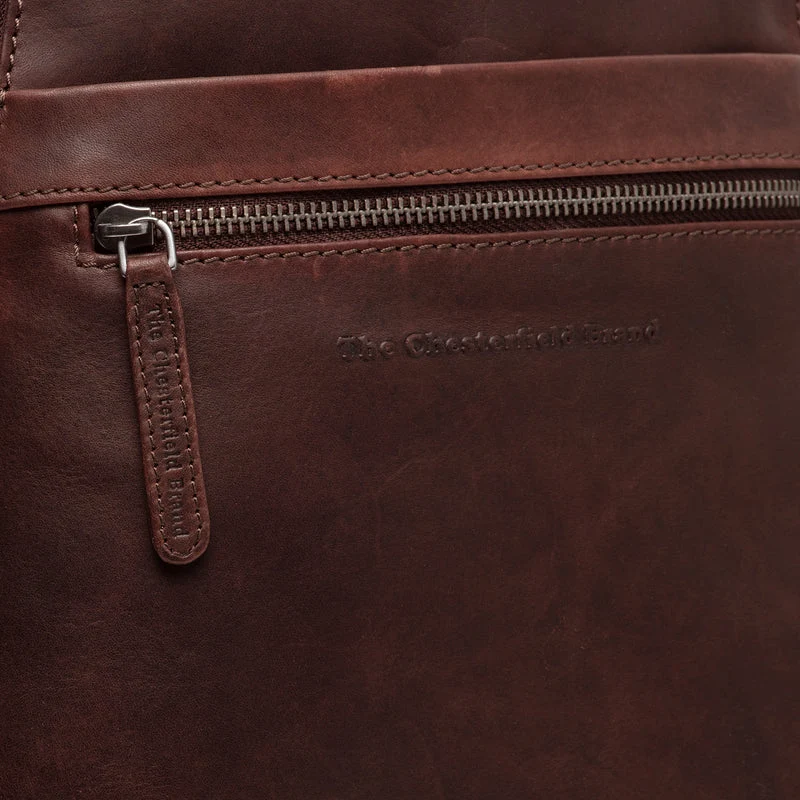 The Chesterfield Brand | Leder Rucksack Linford Braun | Wax Pull Up Leder