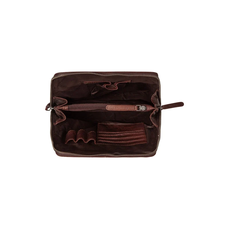 The Chesterfield Brand | Leder Rucksack Linford Braun | Wax Pull Up Leder