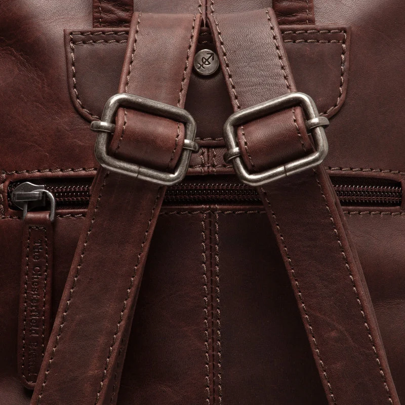 The Chesterfield Brand | Leder Rucksack Linford Braun | Wax Pull Up Leder