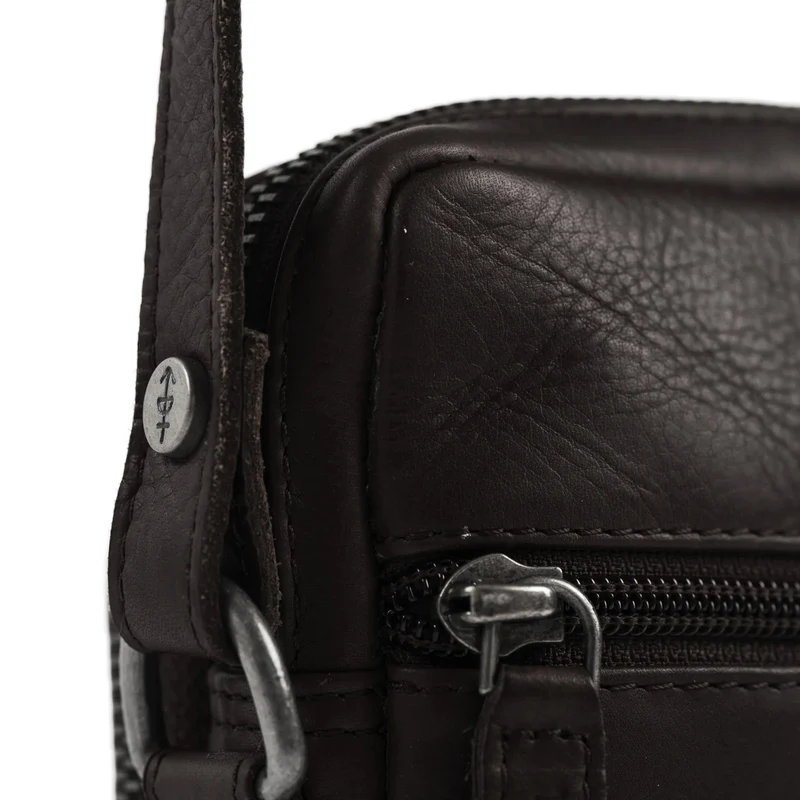 The Chesterfield Brand | Leder Umhängetasche Hamilton Braun | Wax Pull Up Leder