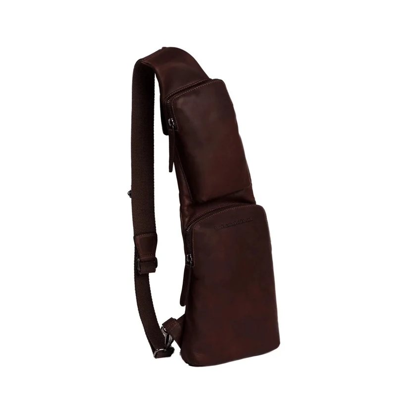 The Chesterfield Brand | Leder Crossbody Logan Braun | Wax Pull Up Leder