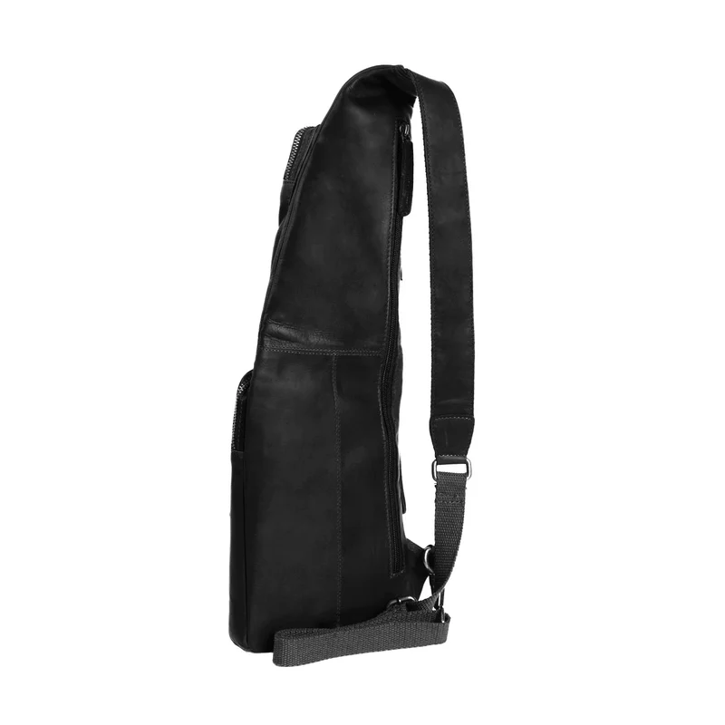 The Chesterfield Brand | Leder Crossbody Logan Schwarz | Wax Pull Up Leder