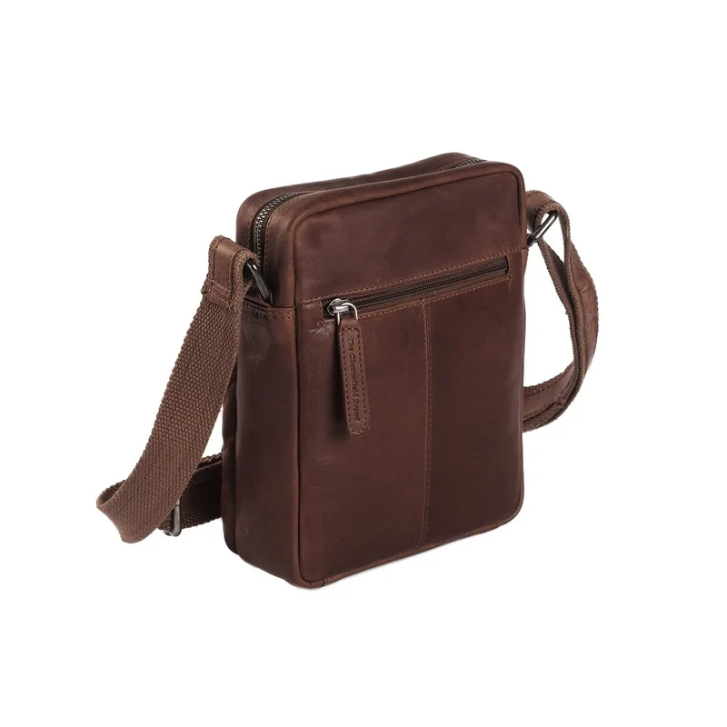 The Chesterfield Brand | Leder Umhängetasche Birmingham Braun | Wax Pull Up Leder