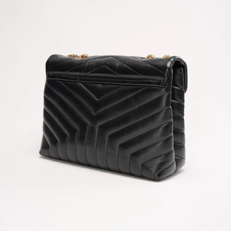 Saint Laurent LouLou Medium Leder Schwarz 2018