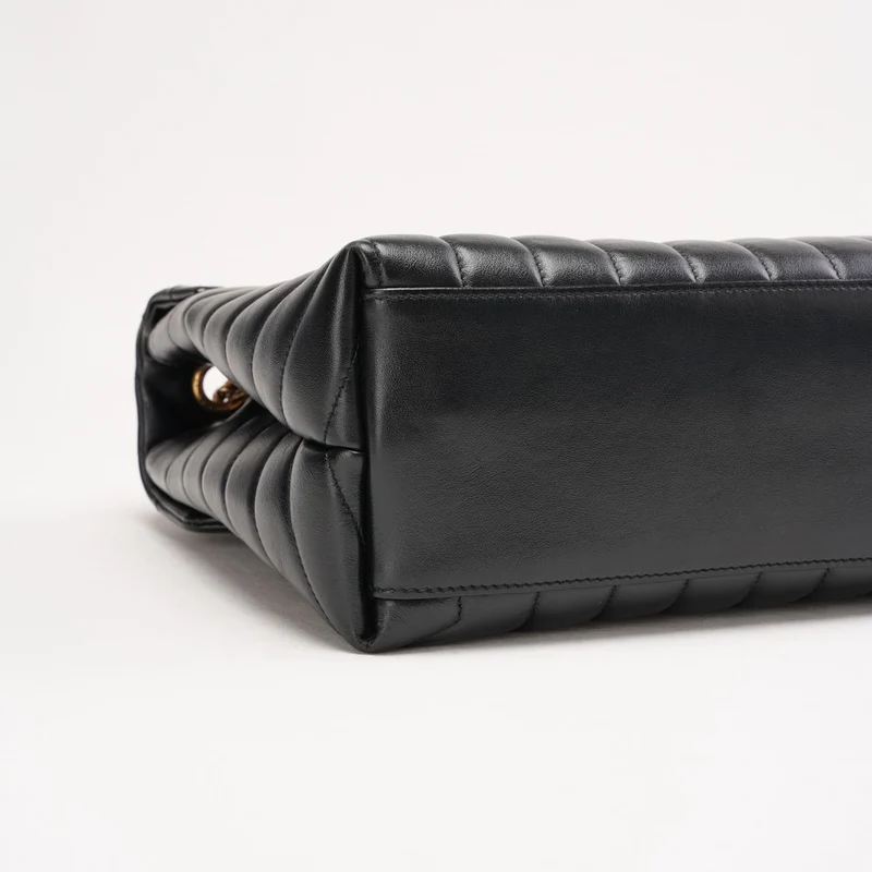 Saint Laurent LouLou Medium Leder Schwarz 2018