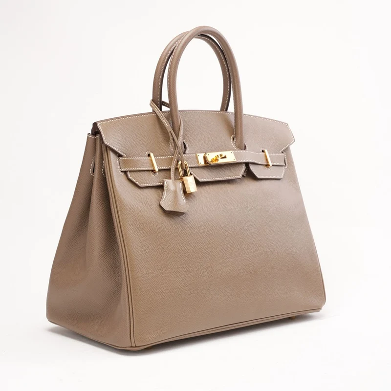 Hermes Birkin 35 Etoupe Epsom R Square 2014