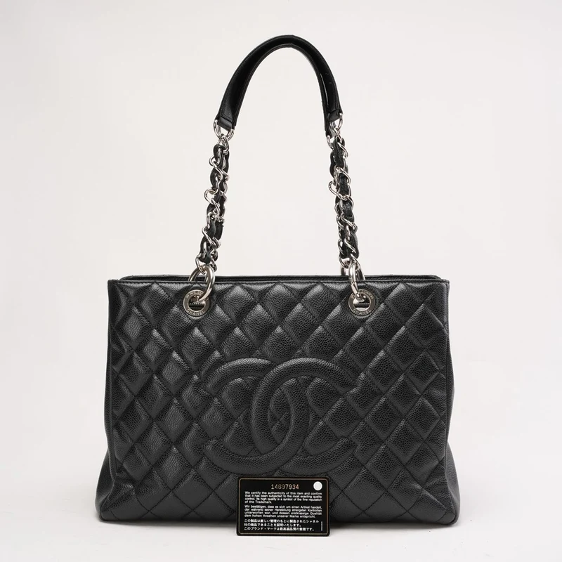 Chanel Grand Shopping Tote Mini GST Tasche Caviar Schwarz 2011