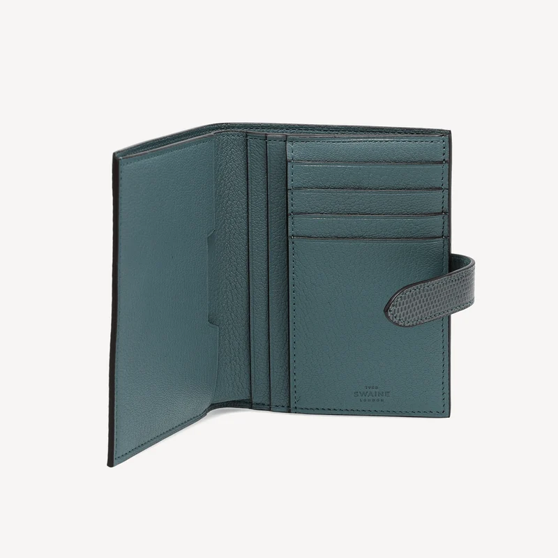 Lizard Wallet - Blau (Laschenverschluss)