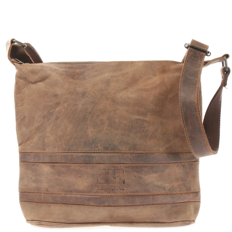 Umhängetasche Schultertasche Damentasche Ledertasche Leder vintage-braun LE3076