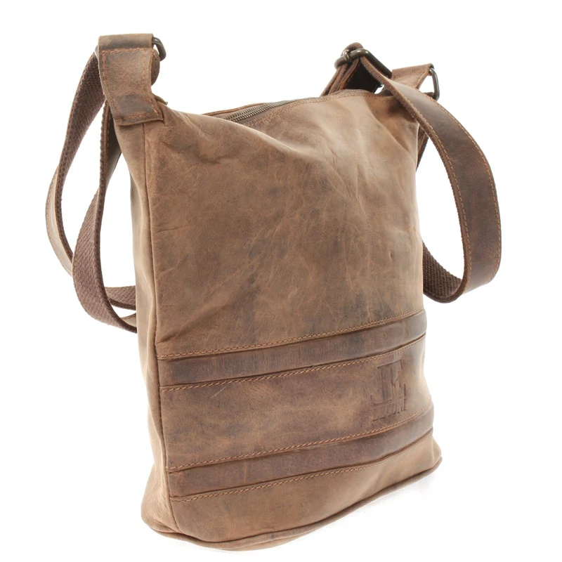 Umhängetasche Schultertasche Damentasche Ledertasche Leder vintage-braun LE3076