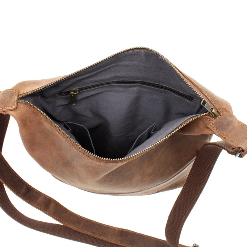 Umhängetasche Schultertasche Damentasche Ledertasche Leder vintage-braun LE3076