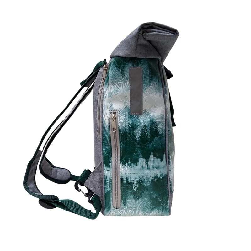 IKURI Kombi Fahrradtasche Rucksack Pinos – wasserdicht, 13–21 l, handgefertigt
